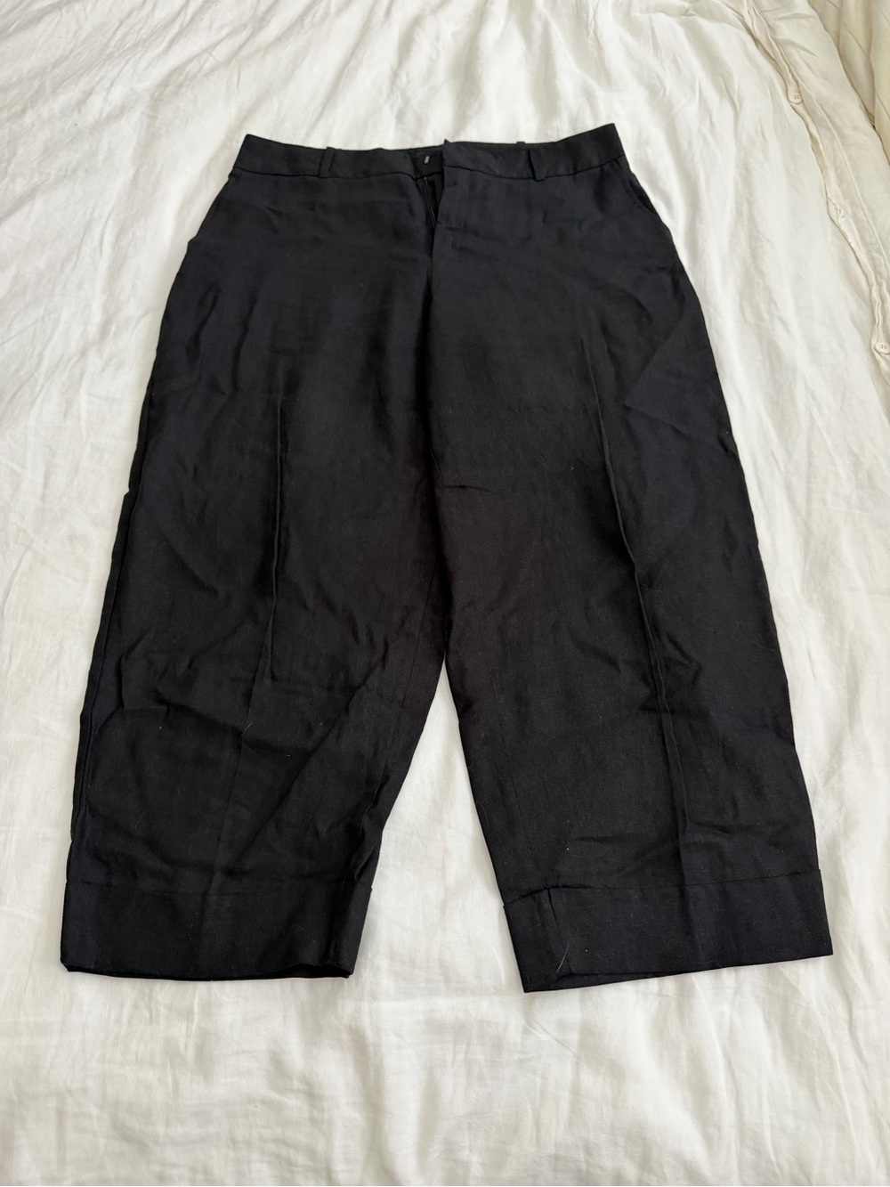 Zara Black High-Waist Tailored Pants
